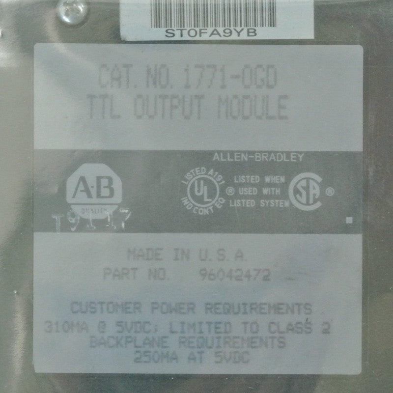 Allen Bradley 1771-OGD TTL Output Module