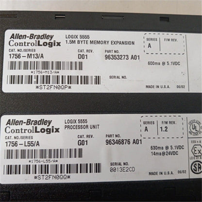 Allen Bradley 1756-L55/A PLC