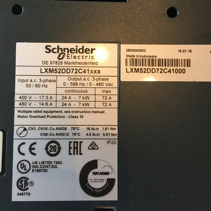 Schneider Electric LXM52DD72C41000 Lexium 52 Servo Drive