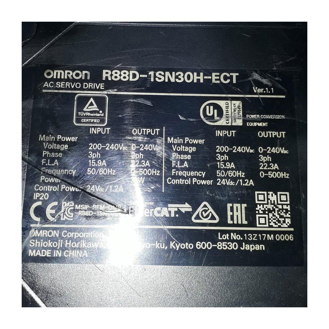 New Original Omron R88D-1SN30H-ECT 3kw AC Servo Drive - Pulingma Automation