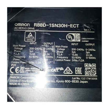 New Original Omron R88D-1SN30H-ECT 3kw AC Servo Drive - Pulingma Automation