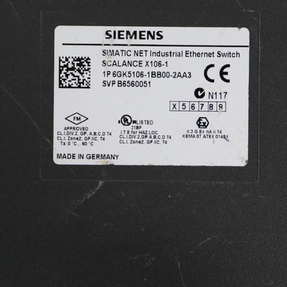 SIEMENS 6GK5106-1BB00-2AA3 Ethernet Switch