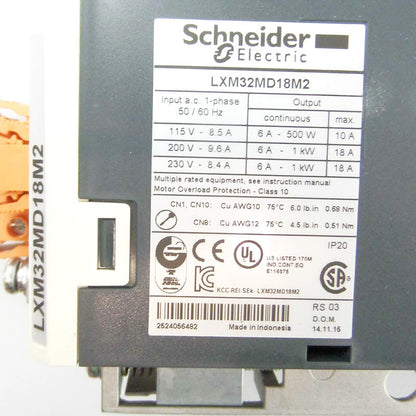 Schneider Electric LXM32MD18M2 Lexium 32 Servo Drive