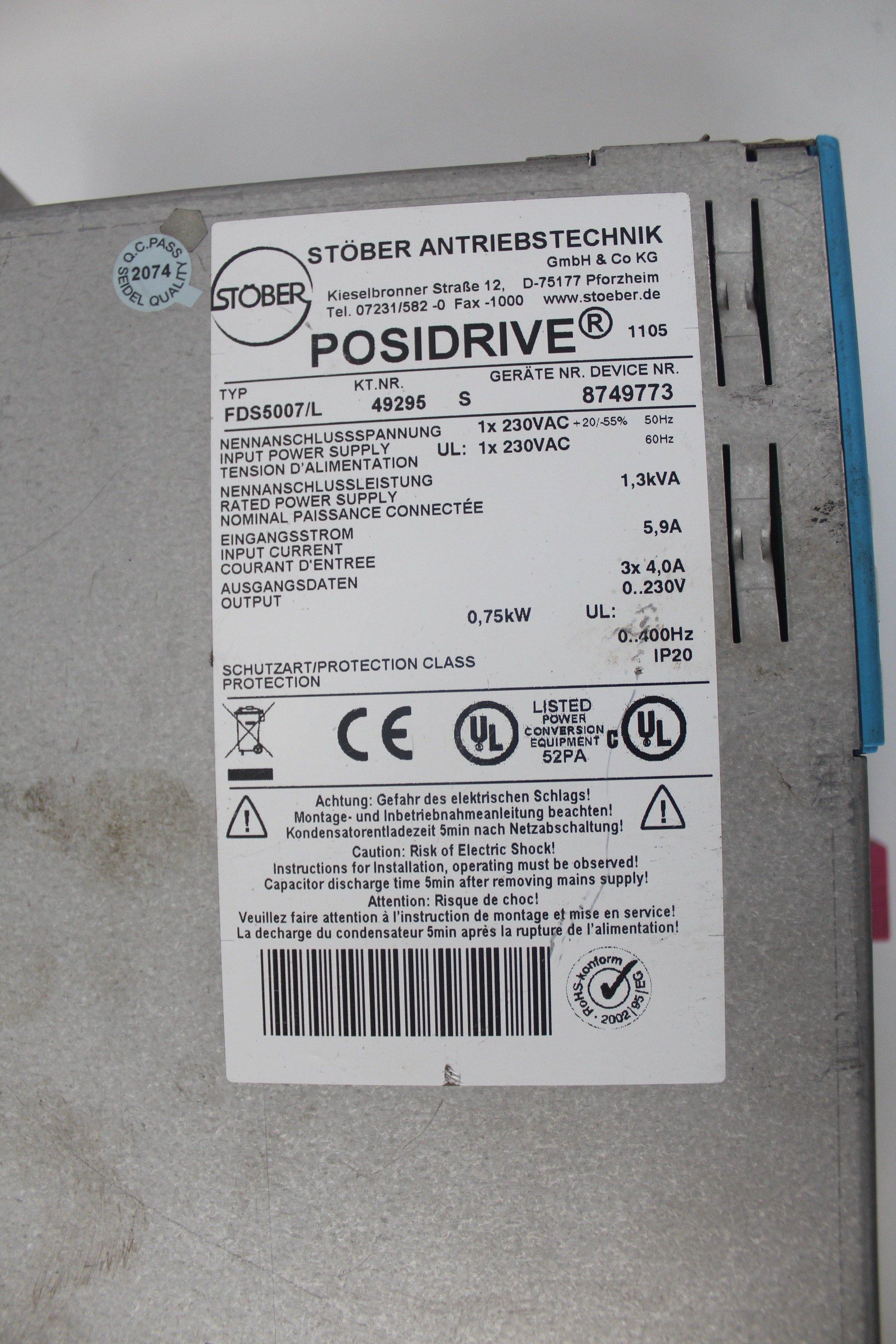 Used Stober Servo Drive FDS5007/L - Pulingma Automation