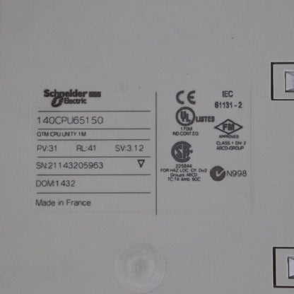 Schneider 140CPU65150 PLC CPU Module