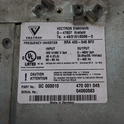 VECTRON GC000010470001045 Servo Driver