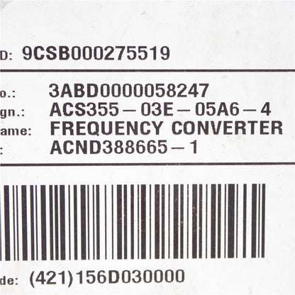 ABB ACS355-03E-05A6-4 Frequency Converter