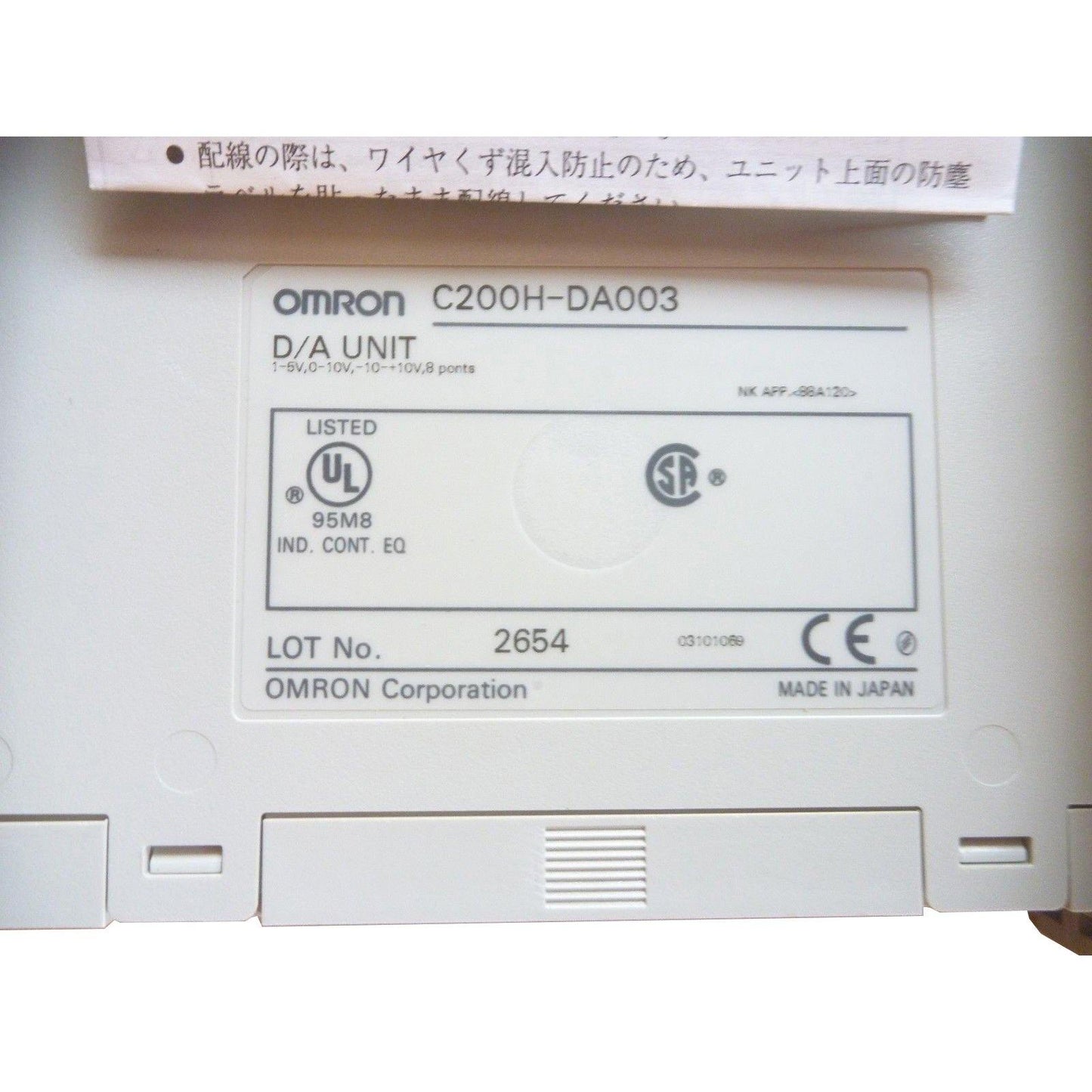 New Original Omron C200H-DA003 D/A Analog Output Module PLC Module - Pulingma Automation