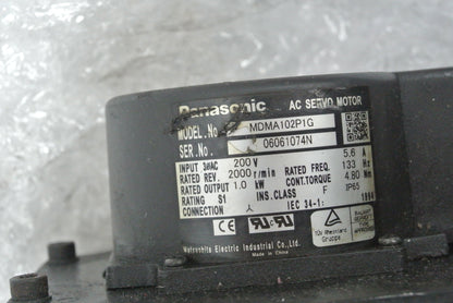 Panasonic MDMA102P1G AC Servo Motor Input 200V - Pulingma Automation