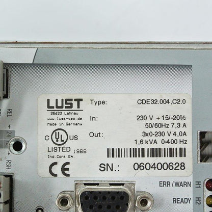 Lust CDE32.004.C2.0 Servo Drive Input 230V - Pulingma Automation