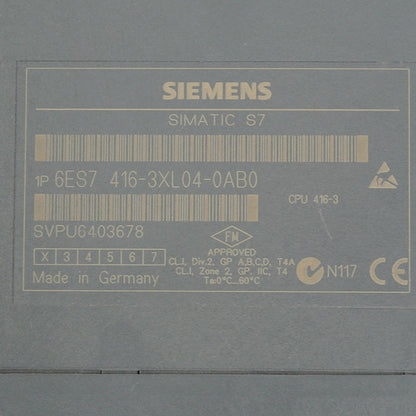 Siemens 6ES7416-3XL04-0AB0 Simatic S7 CPU Module - Pulingma Automation