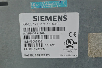 Siemens A5E00734969 Industrial Computer Display - Pulingma Automation