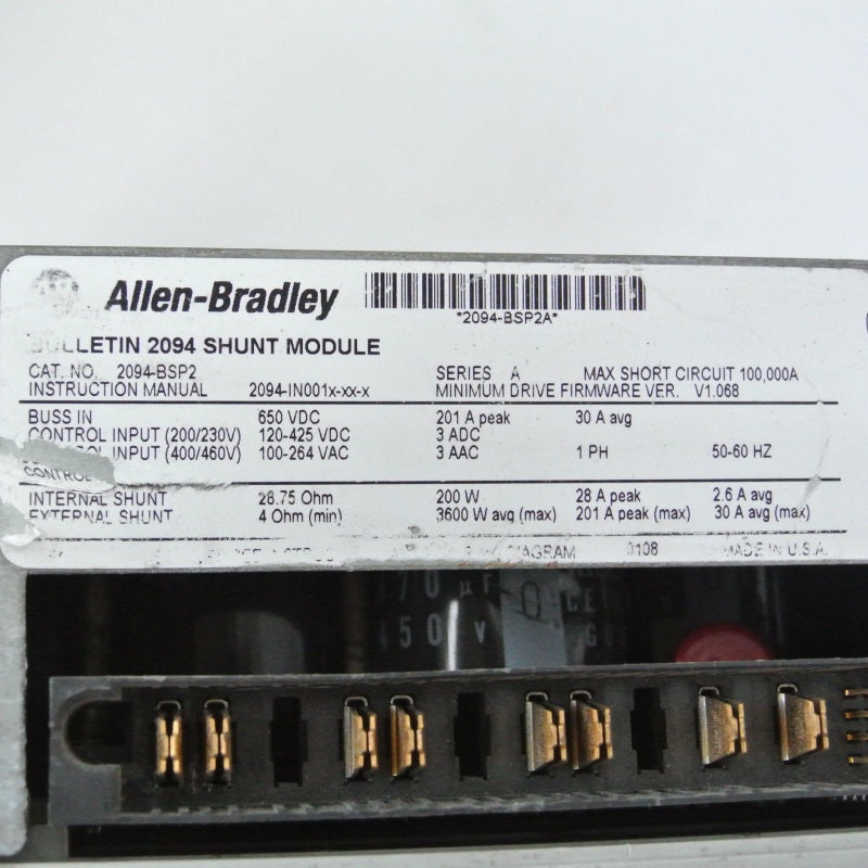 Allen Bradley 2094-BSP2 Kinetix 6000 Servo Drive Series A