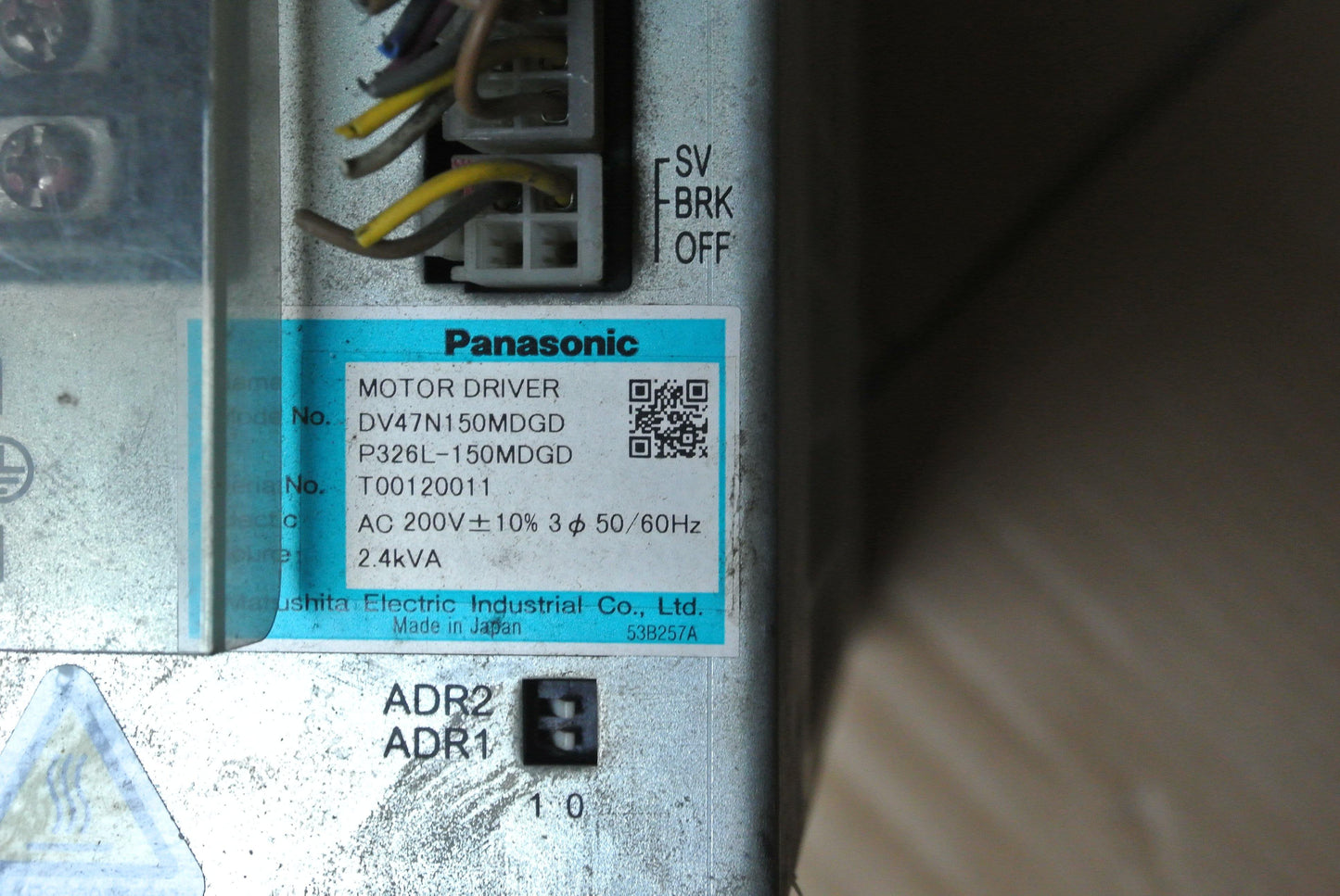 Panasonic DV47N150MDGD Motor Driver P326L-150MDGD（T00120011） - Pulingma Automation