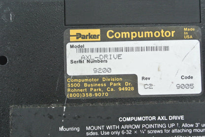 Parker AXL-DRIVE Servo Drive Rev C2 - Pulingma Automation