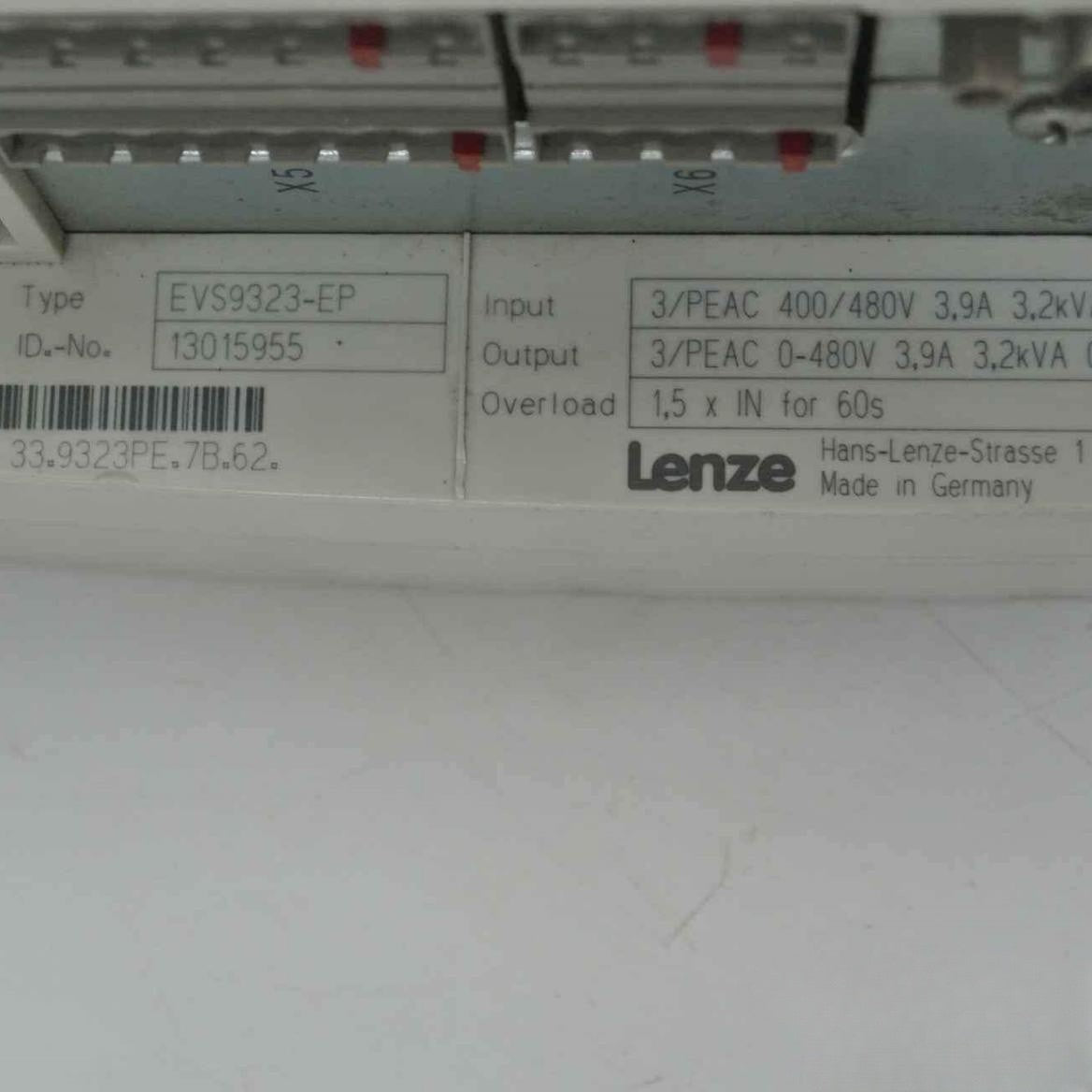 Lenze EVS9323-EP Inverter Input 400/480V