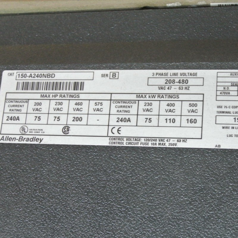 Allen Bradley 150-A240NBD Smart Motor Controller