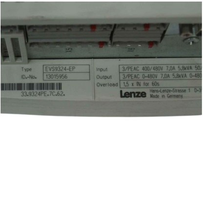 Lenze EVS9324-EP Inverter Input 400/480V