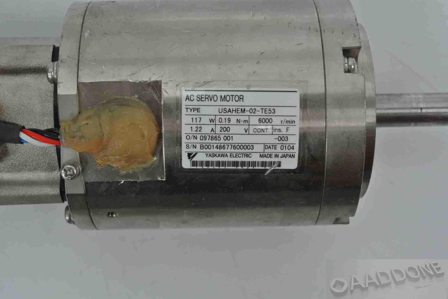 YASKAWA USAHEM-02-TE53 AC Servo Motor 117W - Pulingma Automation