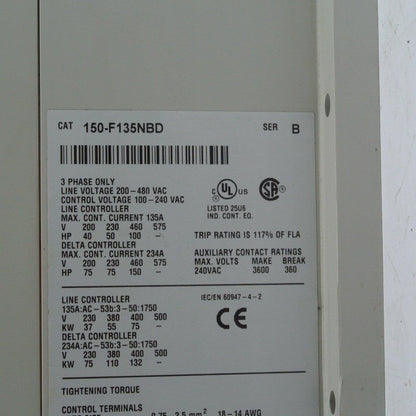 Allen Bradley 150-F135NBD Smart Motor Controller