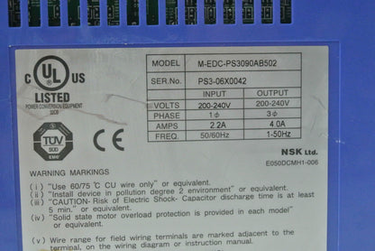 NSK M-EDC-PS3090AB502 Servo Drive Series PS3-06X0042 - Pulingma Automation