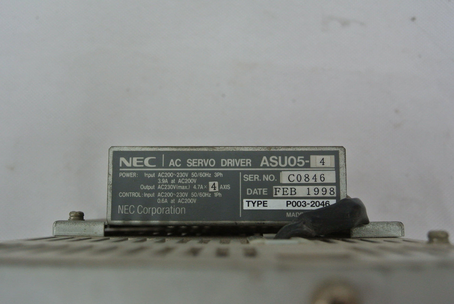 Used NEC Servo Driver ASU05-4 P003-2046 - Pulingma Automation