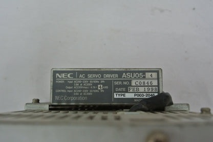 Used NEC Servo Driver ASU05-4 P003-2046 - Pulingma Automation