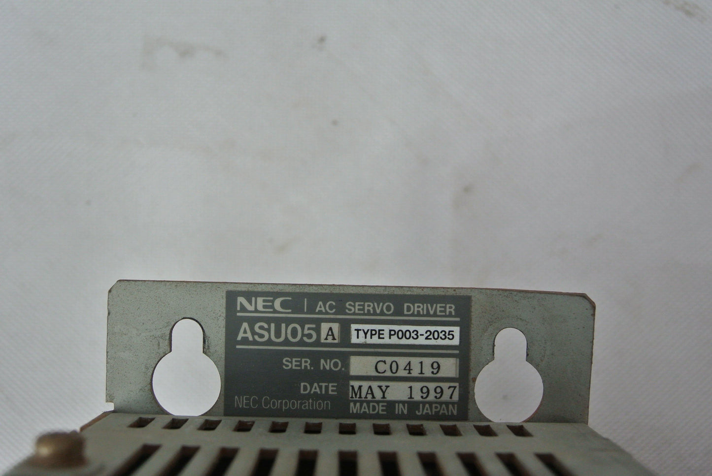 Used NEC AC Servo Driver ASU05A P003-2035 - Pulingma Automation