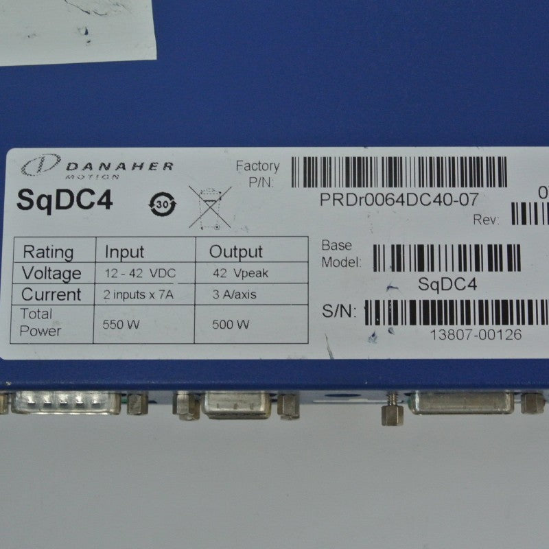 Kollmorgen SQDC4 PRDRLM64DC4Z-00 Servo Drive