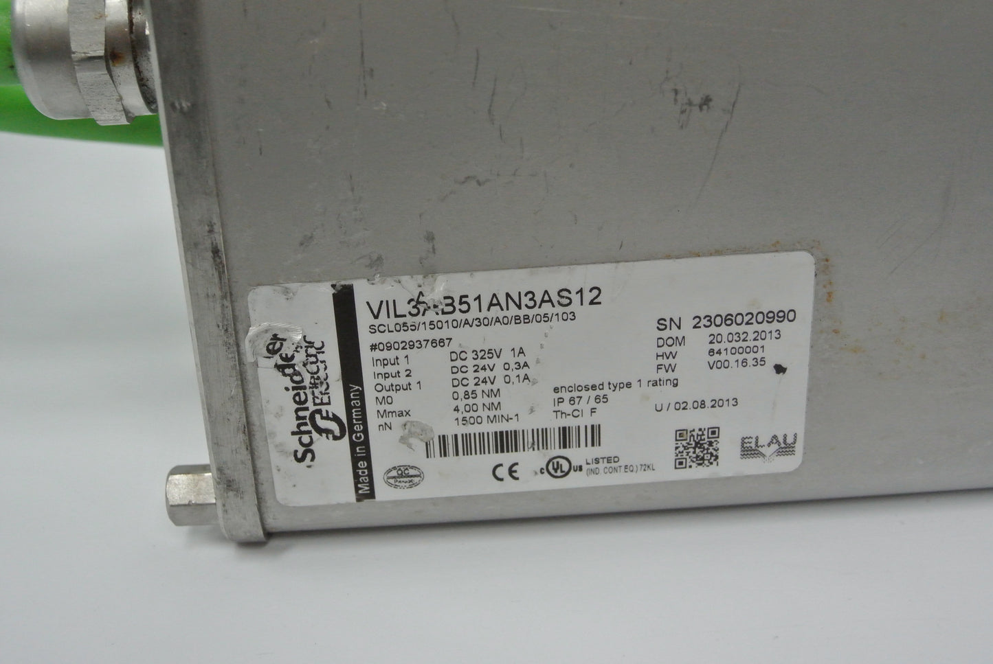 Schneider VIL3AB51AN3AS12 Motor Output DC 24V 0.1A