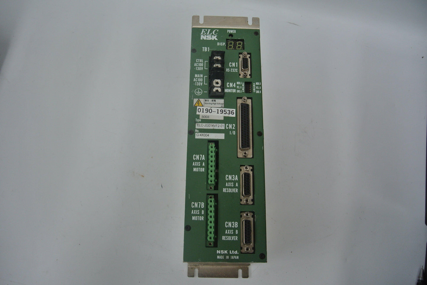 NSK M-ELC-JG014VF2-01 Servo Drive Input 100-130VAC - Pulingma Automation