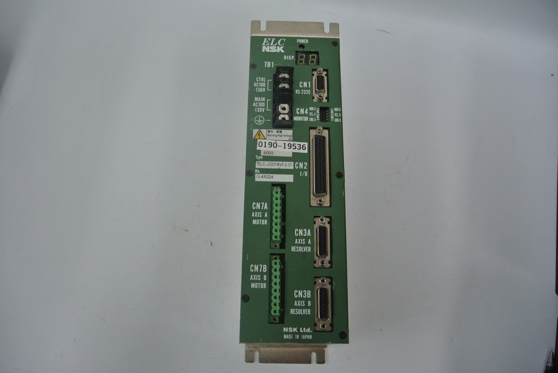 NSK M-ELC-JG014VF2-01 Servo Drive Input 100-130VAC - Pulingma Automation