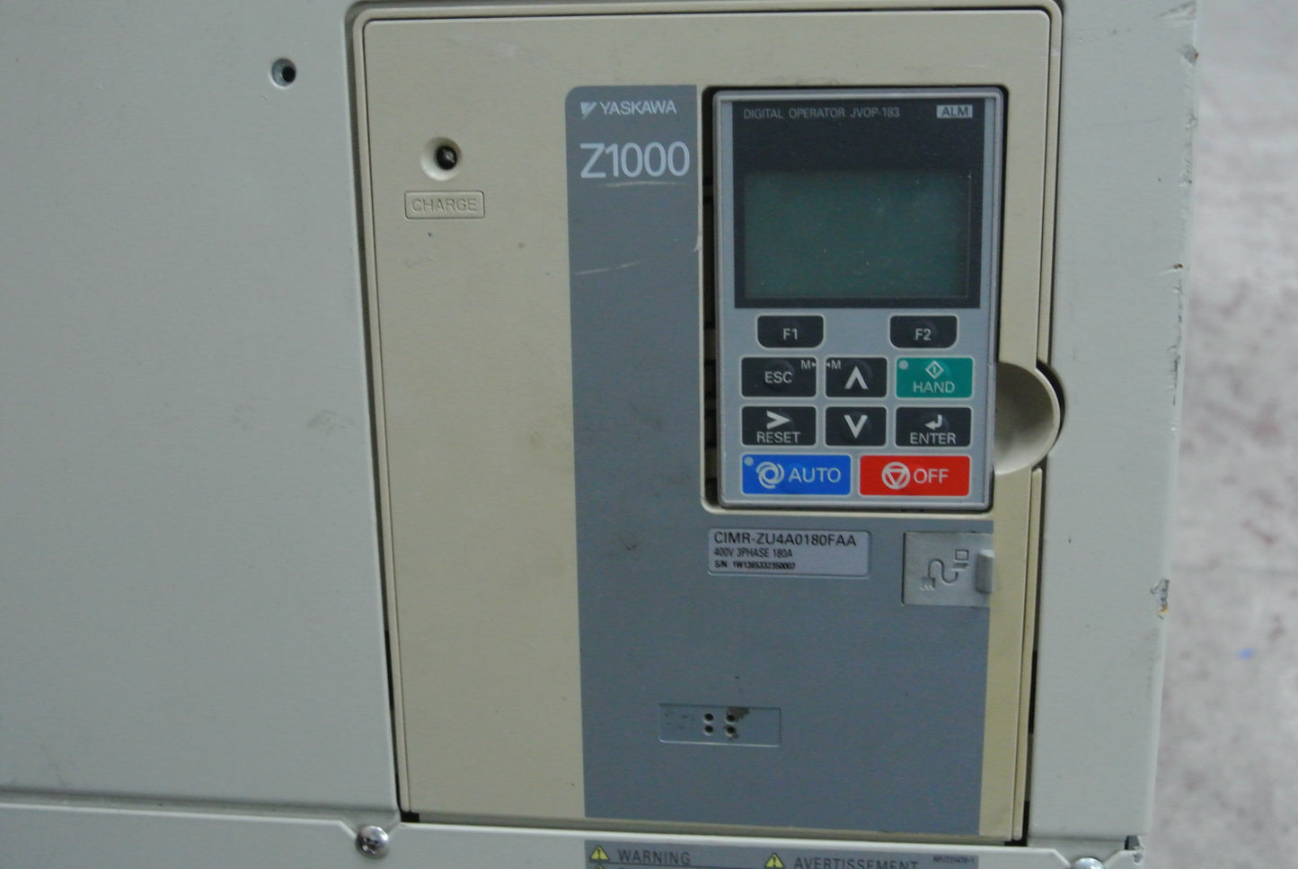 YASKAWA CIMR-ZU4A0180FAA Inverter Input 380-480V