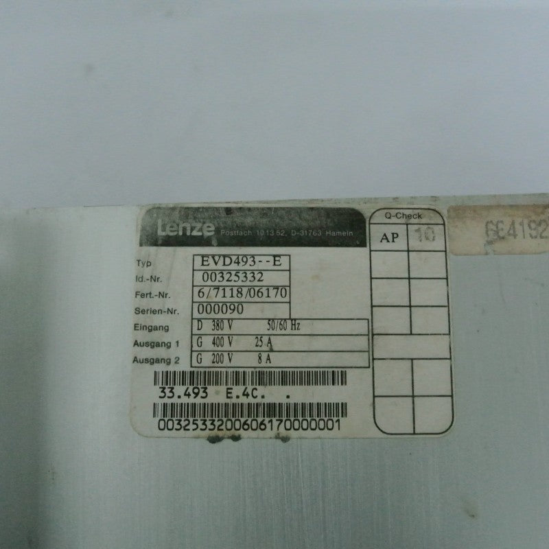 Lenze EVD493.E Servo Drive