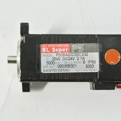 SANYO P50BA2003BCS32 25W DC24V Servo Motor - Pulingma Automation