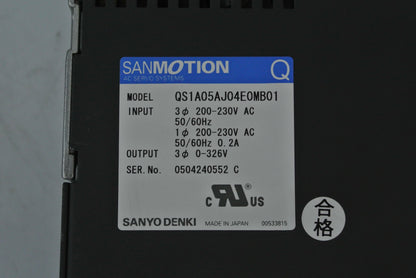 SANYO Denki QS1A05AJ04E0MB01 AC Servo Drive Input 200-230V - Pulingma Automation