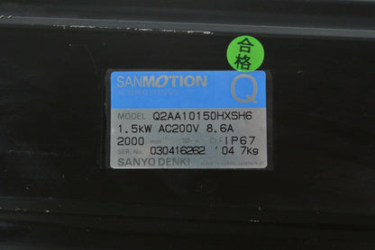 SANYO Denki Q2AA10150HXSH6 AC Servo Motor 1.5kW - Pulingma Automation