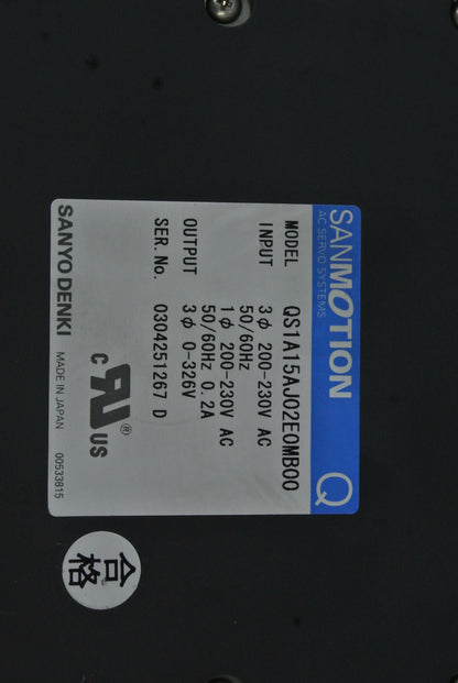 SANYO Denki QS1A15AJ02E0MB00 AC Servo Drive - Pulingma Automation