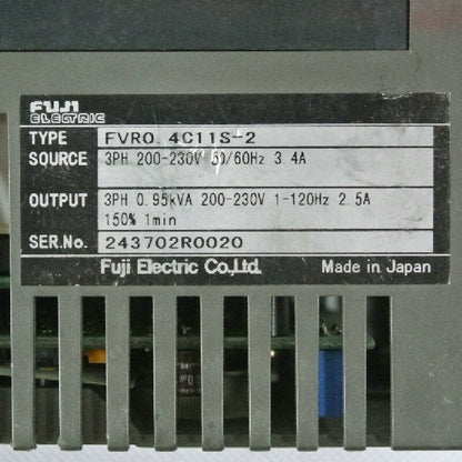 FUJI FVR0.4C11S-2 Inverter