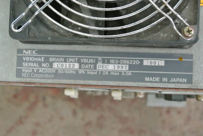NEC 163-286220-001 Servo Driver BRAIN UNIT VBU6（W）