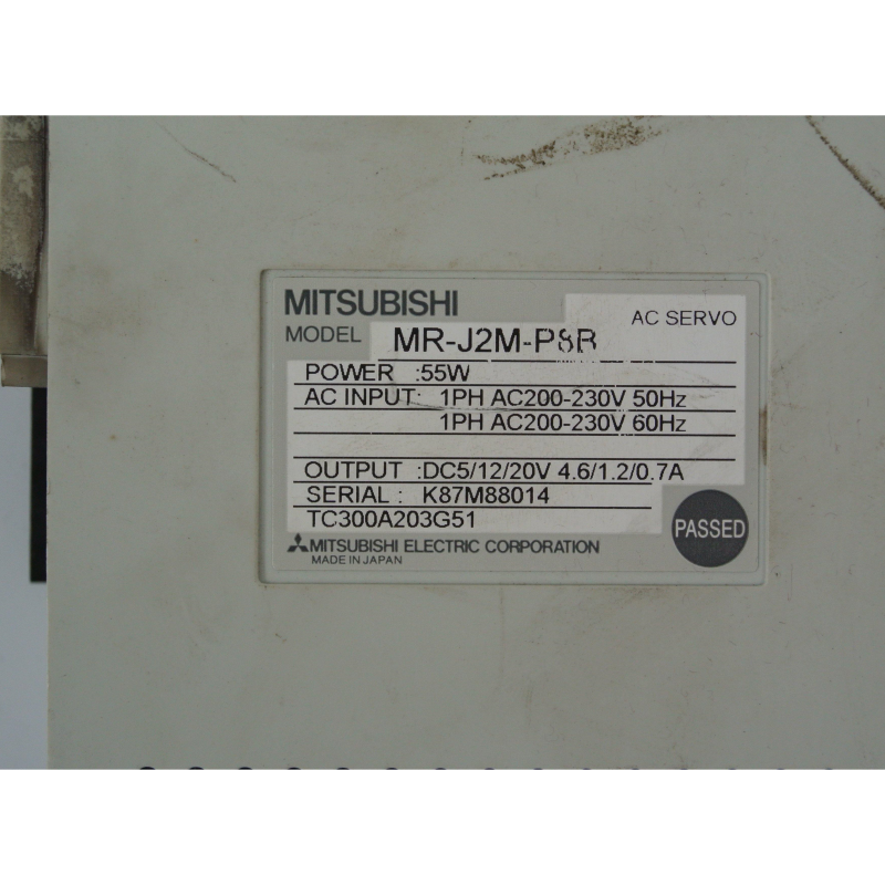 Mitsubishi MR-J2M-P8B AC Servo Drive 55W Input 200-230V