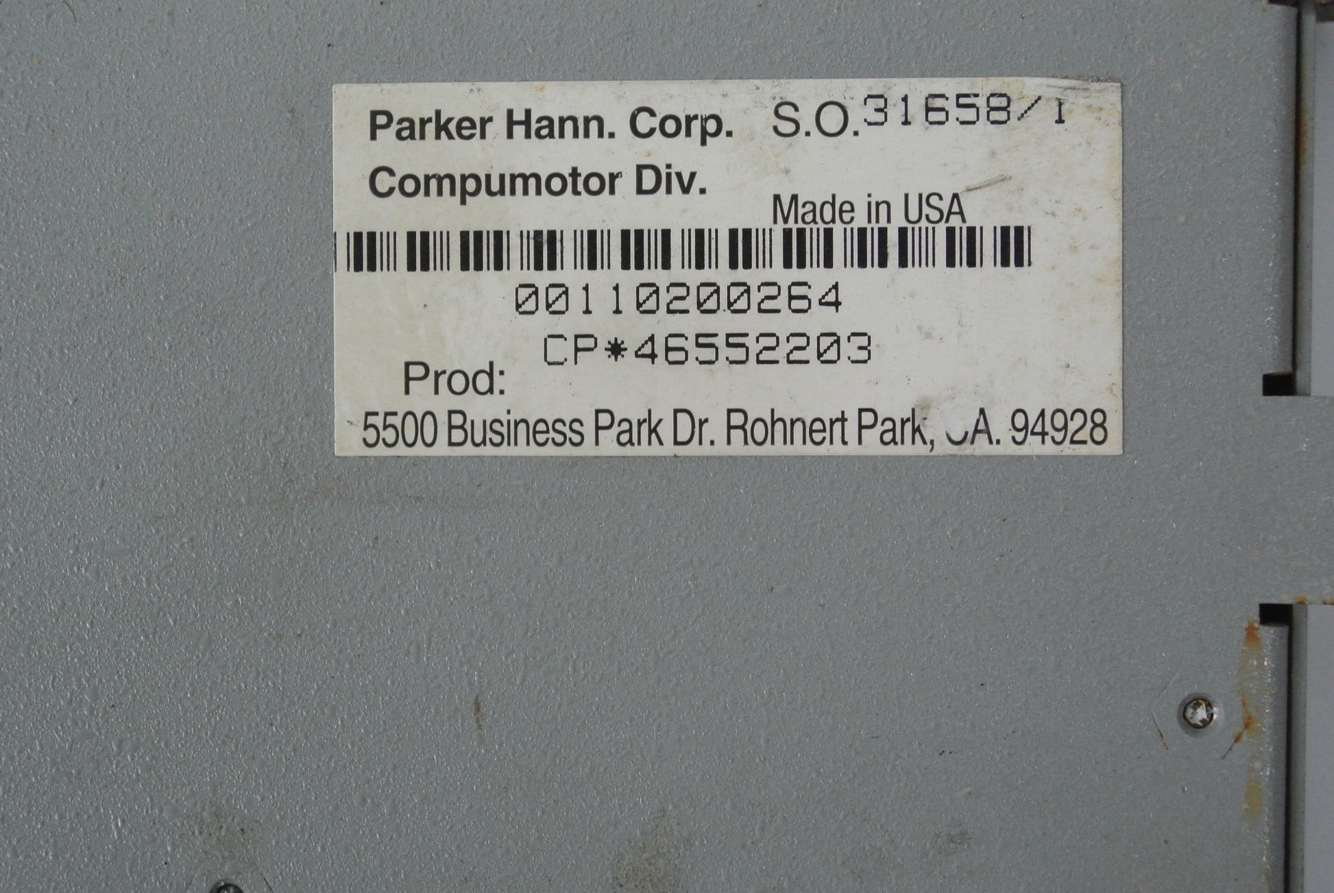 Parker Hannifin CP*46552203 Servo Drive - Pulingma Automation