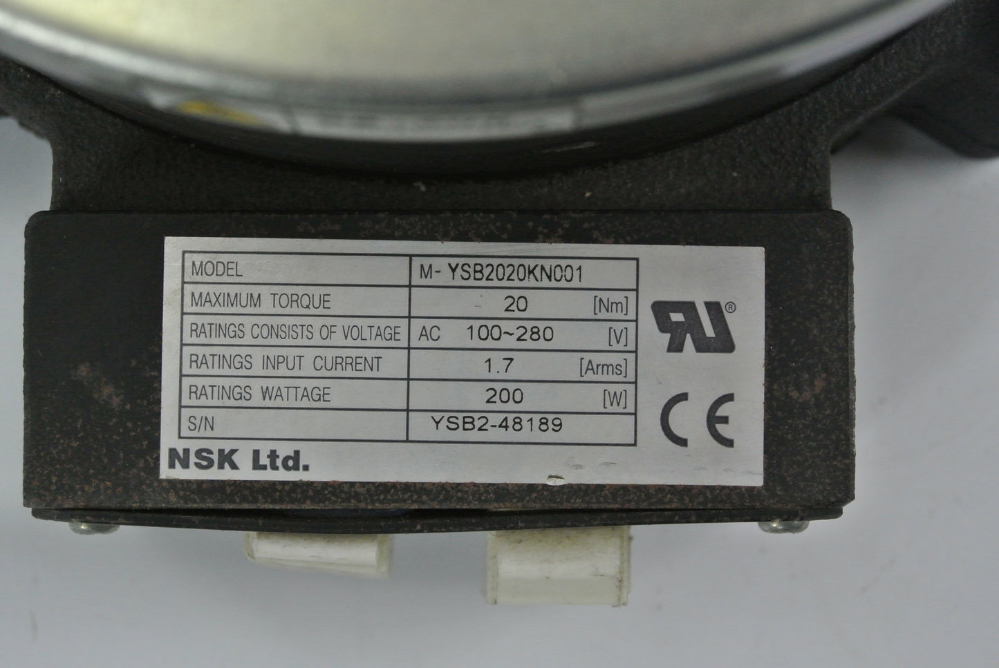 NSK M-YSB2020KN001 Servo Motor 200W - Pulingma Automation