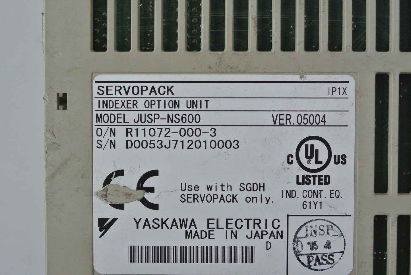 YASKAWA SGDH-01AE-OY JUSP-NS600 AC Servo Drive - Pulingma Automation