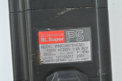 SANYO Denki P50C08075HCS21 AC Servo Motor 750W - Pulingma Automation