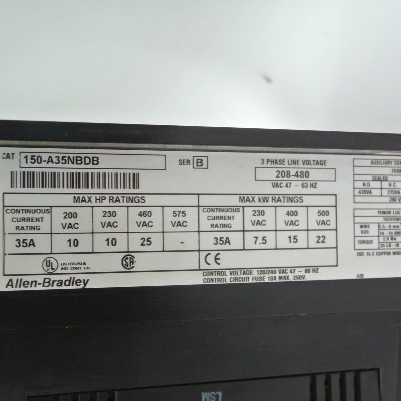 Allen Bradley 150-A35NBDB Motor Controller