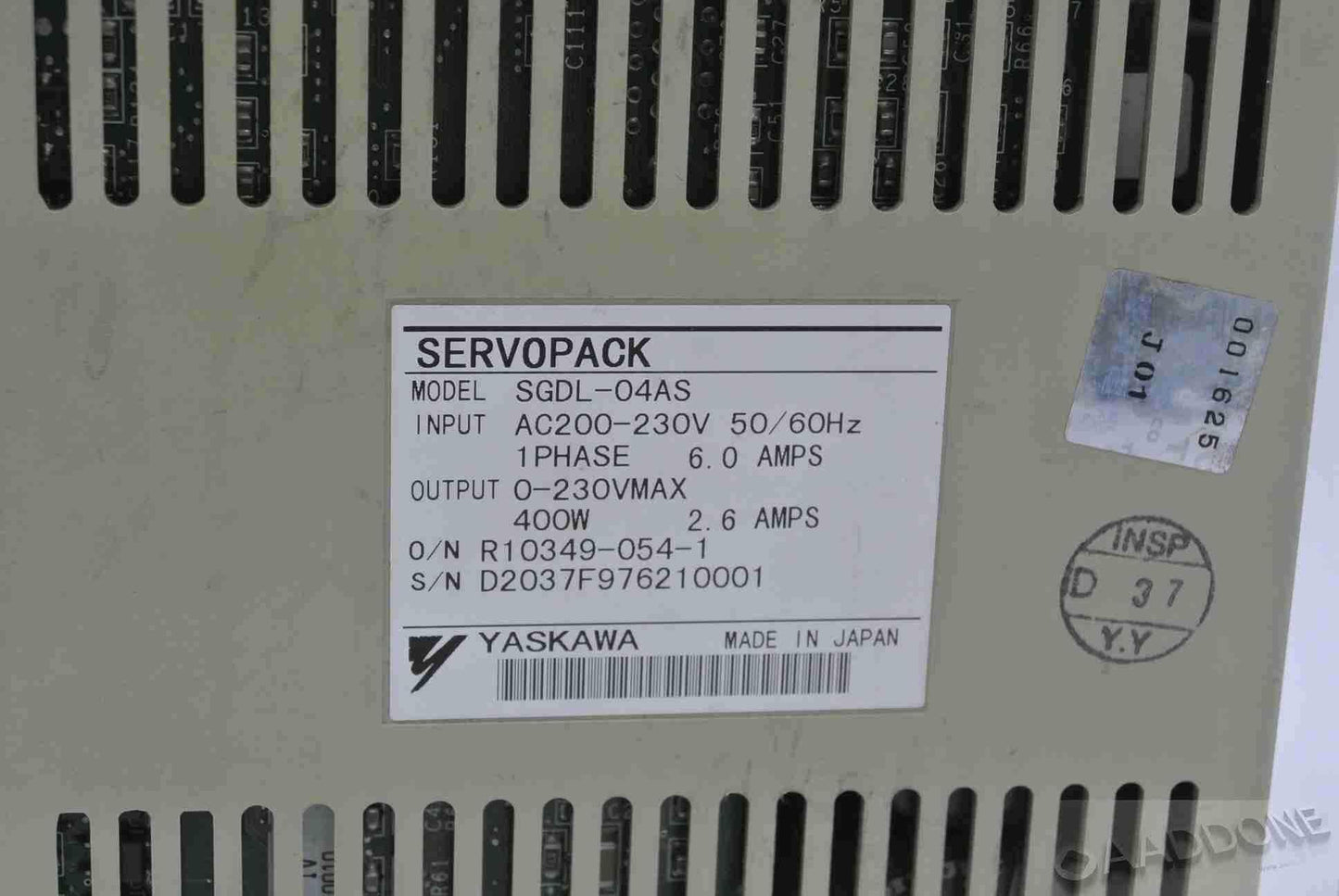 YASKAWA SGDL-04AS Servo Drive Input AC200-230V - Pulingma Automation