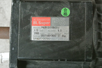 SANYO Denki P60B13150BXS1J AC Servo Motor 1.5kW - Pulingma Automation