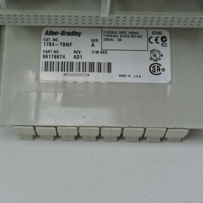 Allen Bradley 1794-TBNF Terminal Base Ser A