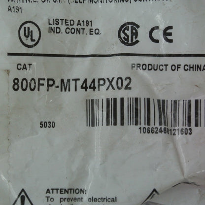 Allen Bradley  800FP-MT44PX02  scram button